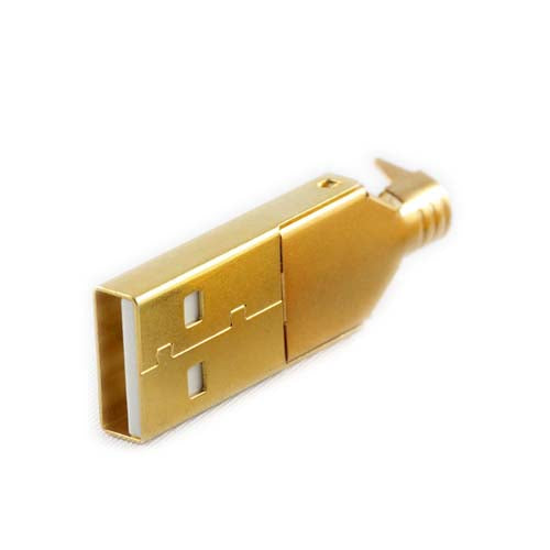 USB-A-G Gold Plated USB-A plug