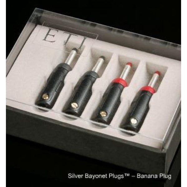 Bayonet Plug 4-Pack Silver